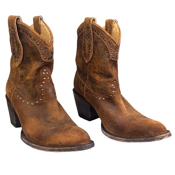 Idyllwind By Miranda Lambert Wheels Brown Suede Western Cowgirl Boot Size US 7.5 - Picture 5 of 12